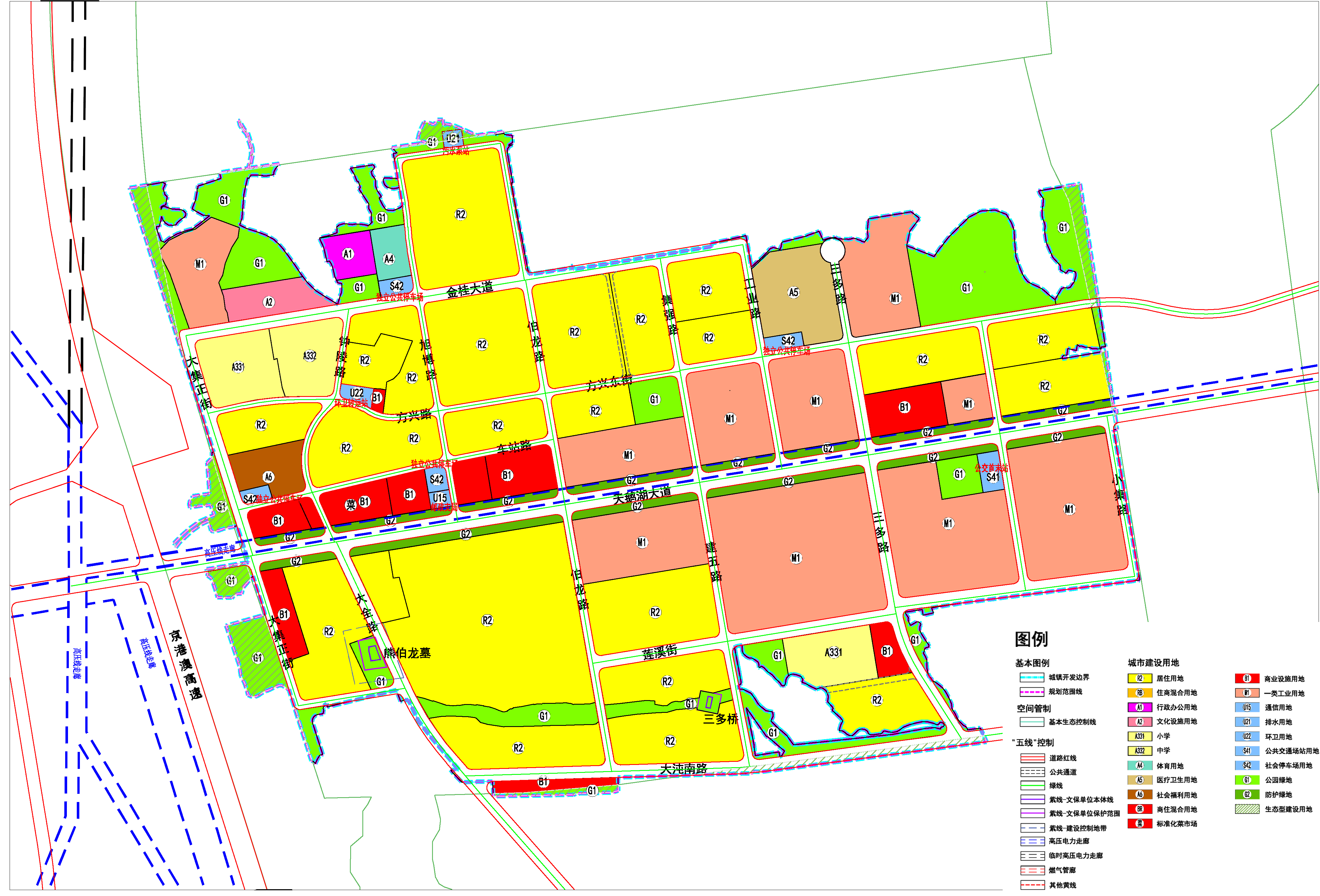 关于大集街道g0502编制单元控制性详细规划导则修改方案公示